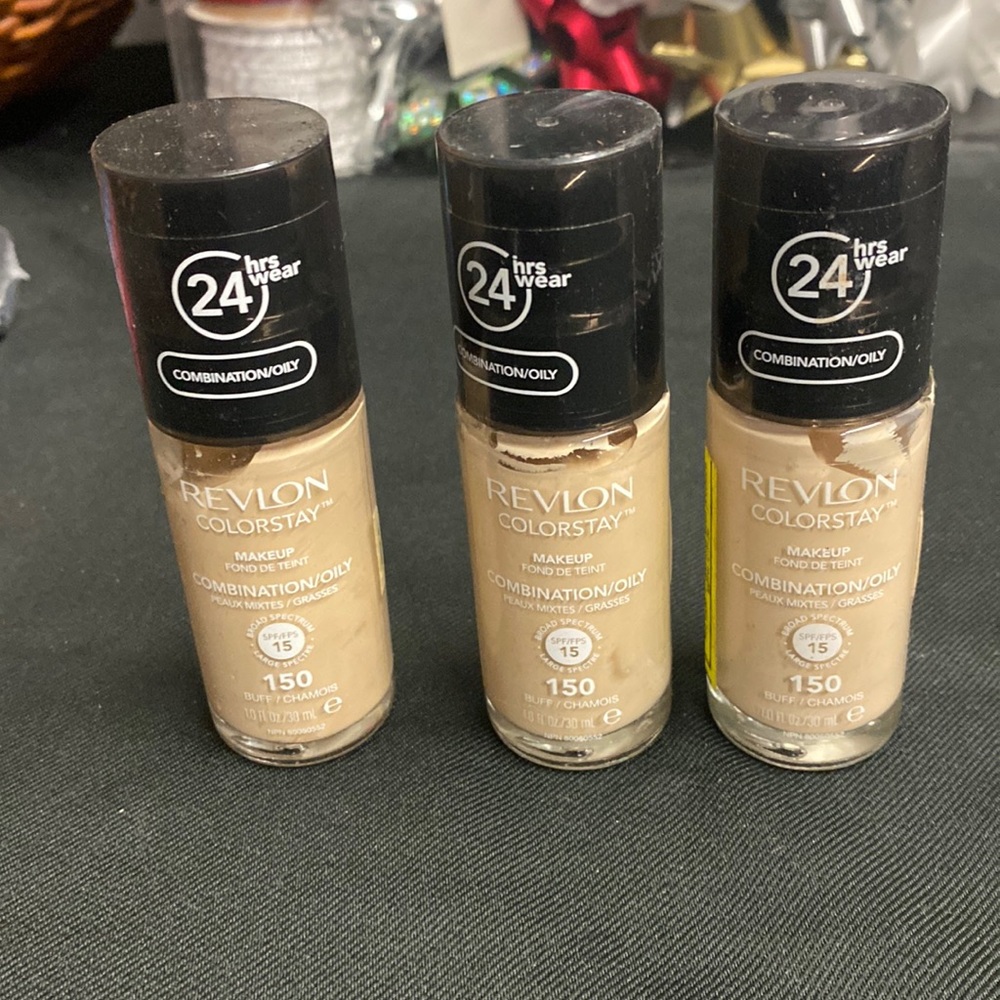 New Revlon Colorstay 24 hour wear makeup.  Set of 3.